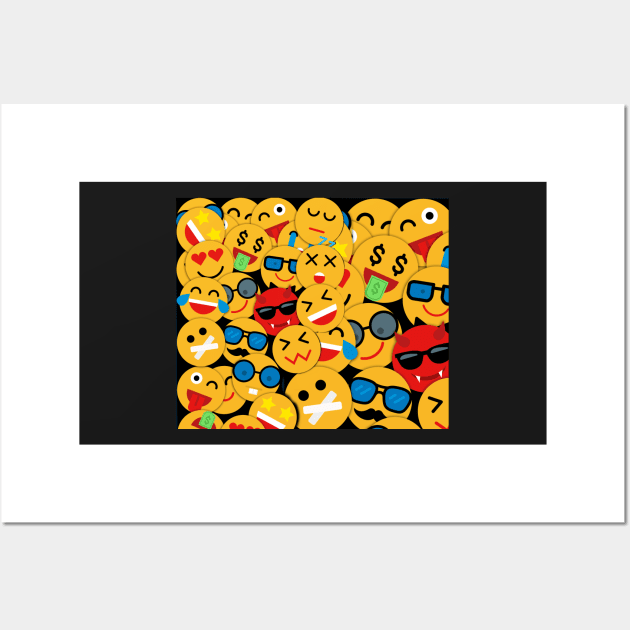 Emojis Wall Art by daghlashassan